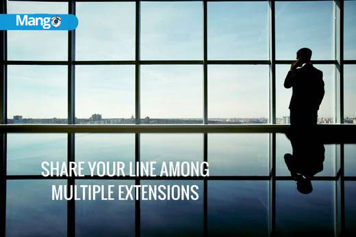 SHARE YOUR LINE AMONG MULTIPLE EXTENSIONS